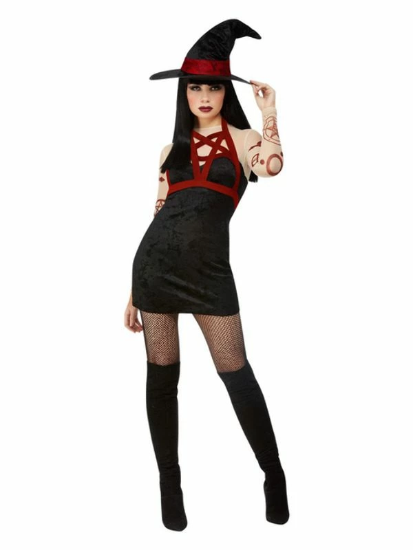 Smiffys Fever Satanic Witch Costume, Black 3 Smiffys Fever Satanic Witch Costume, Black