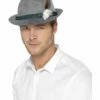 Smiffys German Trenker Hat With Feather, Grey -FANCY THAT FANCY DRESS Sales 21794