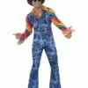 Smiffys Groovier Dancer Costume, Blue -FANCY THAT FANCY DRESS Sales 22186