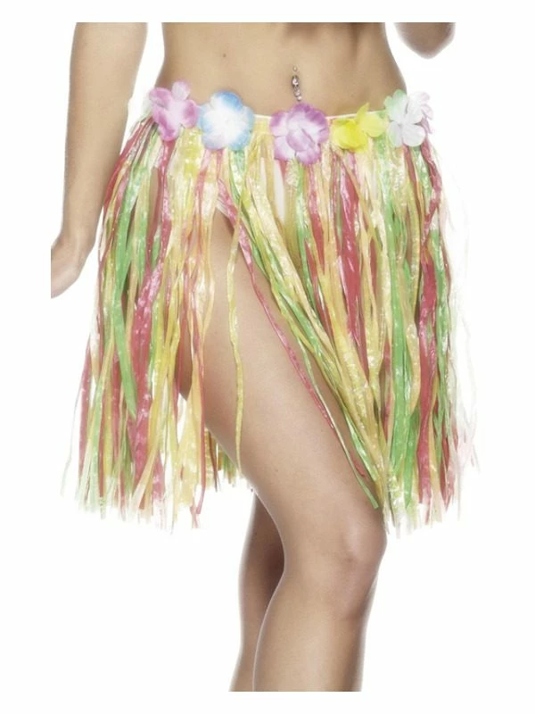 Smiffys Hawaiian Hula Skirt, Multi-Coloured 3 Smiffys Hawaiian Hula Skirt, Multi-Coloured