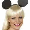 Smiffys Mouse Ears On Headband, Black