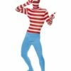 Smiffys Where’s Wally? Second Skin Costume, Red & White -FANCY THAT FANCY DRESS Sales 24243
