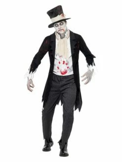 Smiffys Till Death Do Us Part Zombie Groom Costume, Black