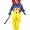 Smiffys Classic Horror Clown Costume, Multi-Coloured -FANCY THAT FANCY DRESS Sales 24376