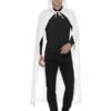 Smiffys Hooded Cape, White