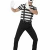 Smiffys Gentleman Mime Artist Costume, Black