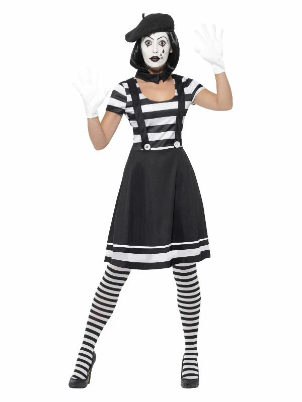 Smiffys Lady Mime Artist Costume, Black 3 Smiffys Lady Mime Artist Costume, Black