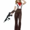 Smiffys Glam Gangster Costume, Black & Red -FANCY THAT FANCY DRESS Sales 24635