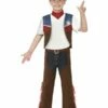 Smiffys Texan Cowboy Costume, Brown -FANCY THAT FANCY DRESS Sales 24666