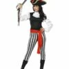 Smiffys Pirate Lady Costume, With Top, Black -FANCY THAT FANCY DRESS Sales 25561