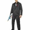 Smiffys Zoot Suit Costume, Male, Black -FANCY THAT FANCY DRESS Sales 25603