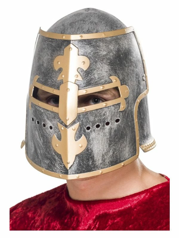 Smiffys Medieval Crusader Helmet, Silver 3 Smiffys Medieval Crusader Helmet, Silver