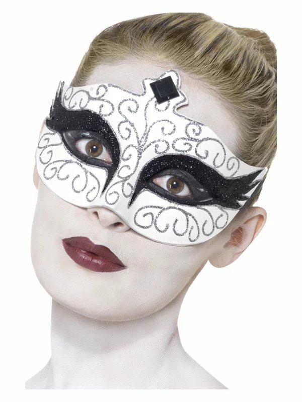 Smiffys Gothic Swan Eyemask, White 3 Smiffys Gothic Swan Eyemask, White