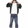 Smiffys Grease Kids T-Birds Jacket, Black -FANCY THAT FANCY DRESS Sales 27491