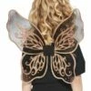 Smiffys Dark Botanicals Butterfly Wings, 43cm/17in, Gold, -FANCY THAT FANCY DRESS Sales 27710