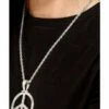 Smiffys ’60s Peace Sign Hippie Medallion, Silver 2 Smiffys ’60s Peace Sign Hippie Medallion, Silver -FANCY THAT FANCY DRESS Sales 29899