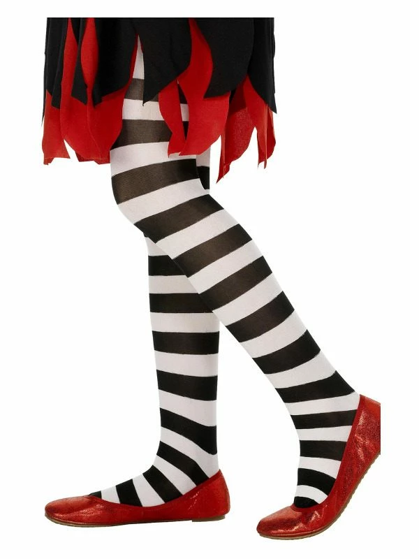 Smiffys Tights, Black & White 3 Smiffys Tights, Black & White