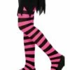Smiffys Tights, Black & Fuchsia 2 Smiffys Tights, Black & Fuchsia -FANCY THAT FANCY DRESS Sales 30660