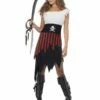 Smiffys Pirate Wench Costume, Black