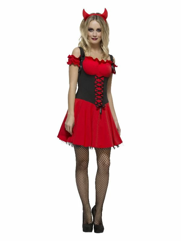 Smiffys Fever Wicked Devil Costume, Red 3 Smiffys Fever Wicked Devil Costume, Red