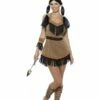 Smiffys Native American Inspired Woman Costume, Brown -FANCY THAT FANCY DRESS Sales 31882