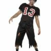Smiffys High School Horror American Footballer Costume, Bl -FANCY THAT FANCY DRESS Sales 32908