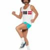 Smiffys 118118 Runner Costume, White -FANCY THAT FANCY DRESS Sales 33322