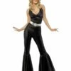 Smiffys 70s Diva Costume, Black -FANCY THAT FANCY DRESS Sales 33842