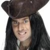 Smiffys Pirate Tricorn Hat, Brown -FANCY THAT FANCY DRESS Sales 34564
