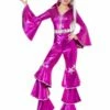 Smiffys 70s Dancing Dream Costume, Pink 1 Smiffys 70s Dancing Dream Costume, Pink -FANCY THAT FANCY DRESS Sales 38520