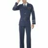 Smiffys WW2 Air Force Captain Costume, Blue -FANCY THAT FANCY DRESS Sales 38830