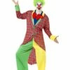 Smiffys Deluxe La Circus Clown Costume, Multi-Coloured -FANCY THAT FANCY DRESS Sales 39340