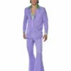 Smiffys Lavender 70s Suit Costume, Purple -FANCY THAT FANCY DRESS Sales 39426