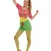 Smiffys Let’s Get Physical Girl Costume, Multi-Coloured -FANCY THAT FANCY DRESS Sales 39465