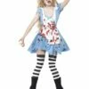 Smiffys Zombie Malice Costume, Blue
