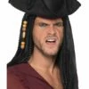 Smiffys Tricorn Pirate Captain Hat, Black
