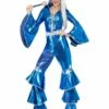 Smiffys 70s Dancing Dream Costume, Blue -FANCY THAT FANCY DRESS Sales 41159