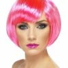 Smiffys Babe Wig, Neon Pink -FANCY THAT FANCY DRESS Sales 42051