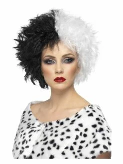 Smiffys Evil Madame Wig, Black & White