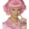 Smiffys Grease Frenchy Wig, Pink -FANCY THAT FANCY DRESS Sales 42127