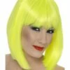 Smiffys Glam Wig, Neon Yellow -FANCY THAT FANCY DRESS Sales 42143