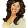 Smiffys 70s Flick Wig, Brown -FANCY THAT FANCY DRESS Sales 42252