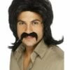 Smiffys 70s Retro Wig, Black -FANCY THAT FANCY DRESS Sales 42253