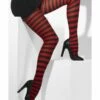Smiffys Opaque Tights, Red & Black -FANCY THAT FANCY DRESS Sales 42786