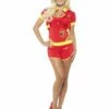 Smiffys Deluxe Baywatch Lifeguard Costume, Red & Yellow -FANCY THAT FANCY DRESS Sales 42962