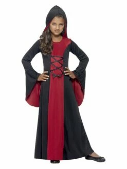 Smiffys Vamp Costume, Red & Black
