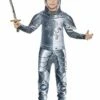 Smiffys Deluxe Armoured Knight Costume, Grey 1 Smiffys Deluxe Armoured Knight Costume, Grey -FANCY THAT FANCY DRESS Sales 43168