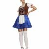 Smiffys Fever Dirndl Costume, Blue -FANCY THAT FANCY DRESS Sales 43492