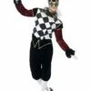 Smiffys Gothic Venetian Harlequin Costume, Black -FANCY THAT FANCY DRESS Sales 43653