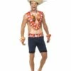 Smiffys Hawaiian Vest, Red -FANCY THAT FANCY DRESS Sales 43665